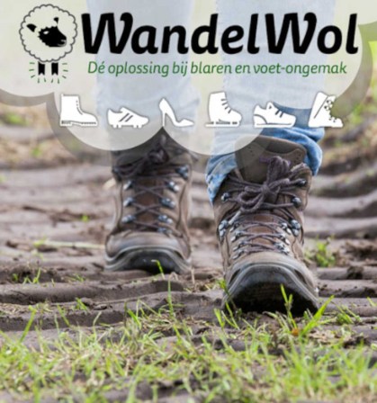 Wandelwol bij blaren en voetongemak